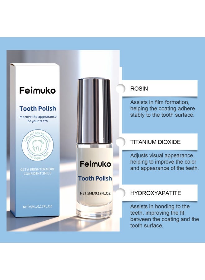 Feimuko 2-PACKS Teeth Polish Care Products |  Improve the Appearance of Your Teeth,Get a Brighter More Confident Smile 5ml*2 - Image 2